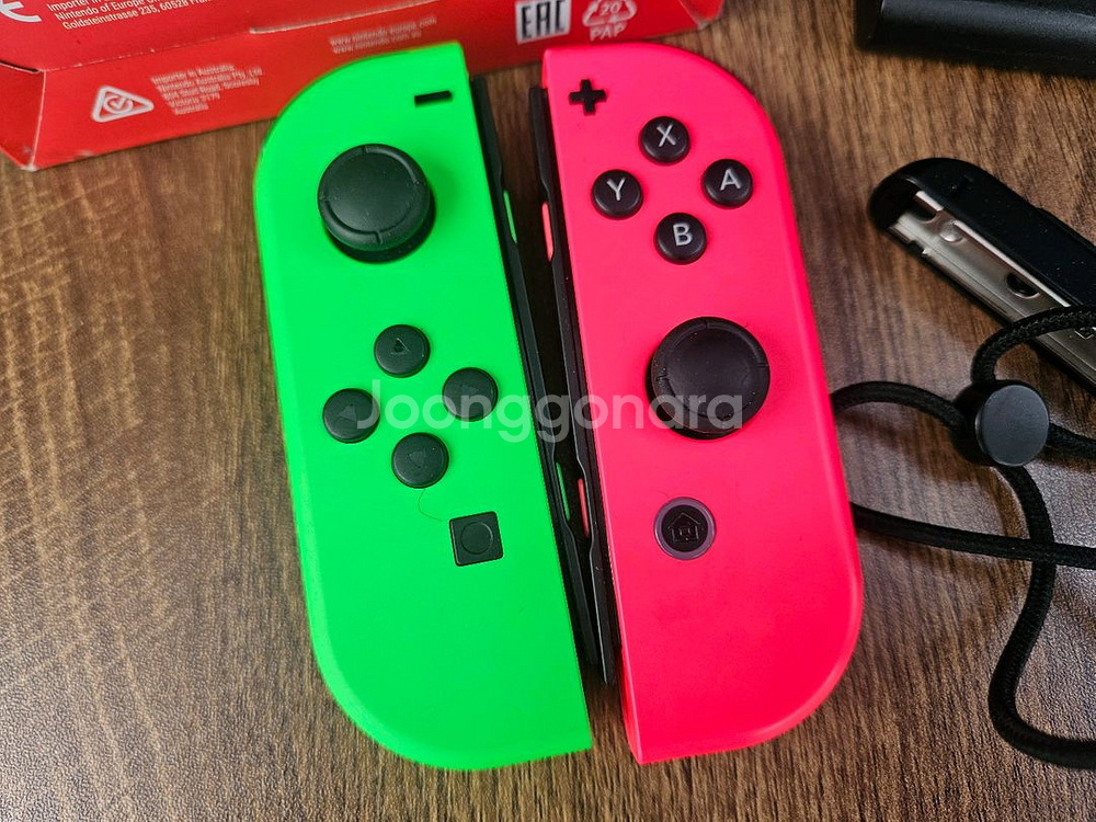 정품 조이콘 그린X핑크 택포 당일발송!!--1