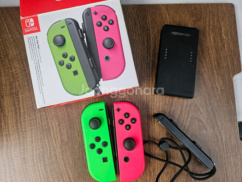 정품 조이콘 그린X핑크 택포 당일발송!!--0