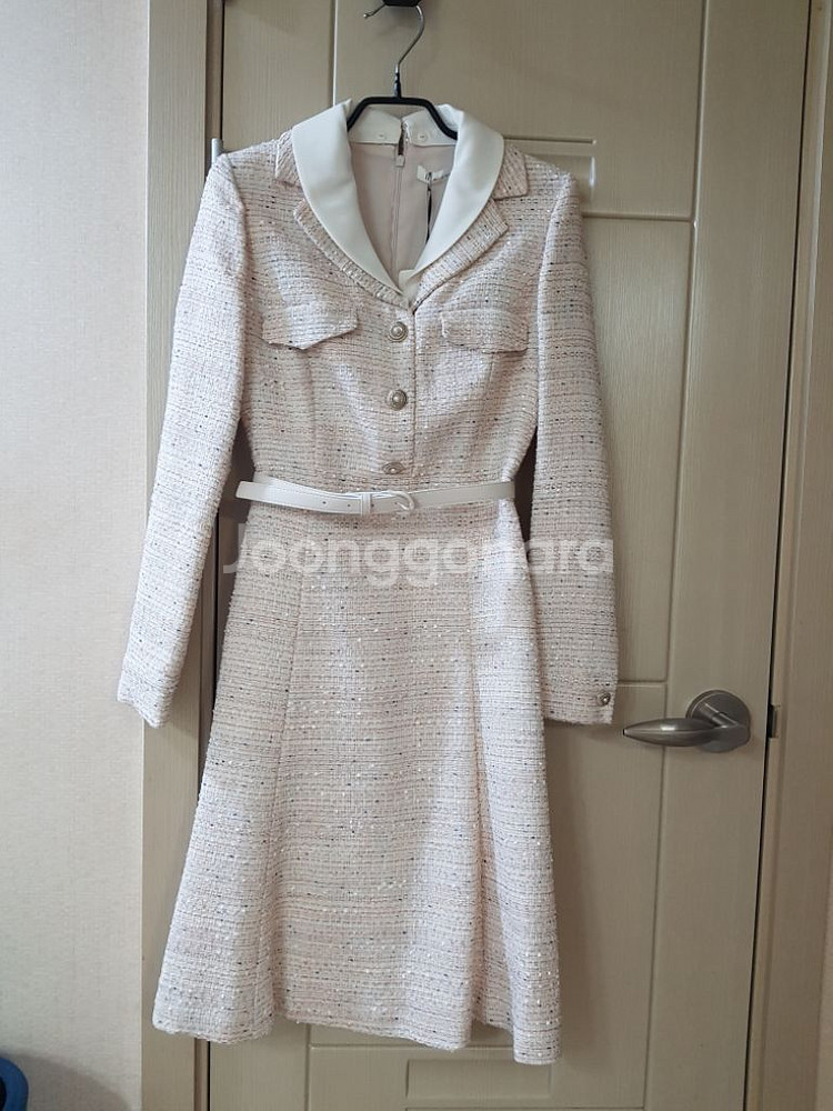 잇미샤 트위드 원피스+벨트(새상품--0