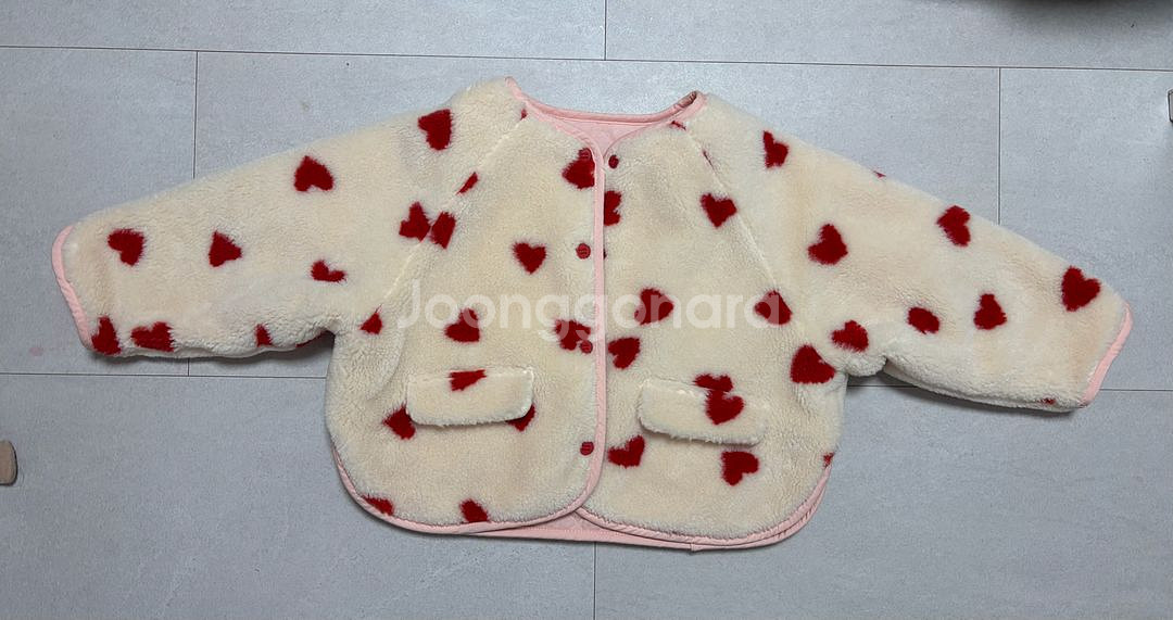 로아앤제인 하트양면점퍼 110--0