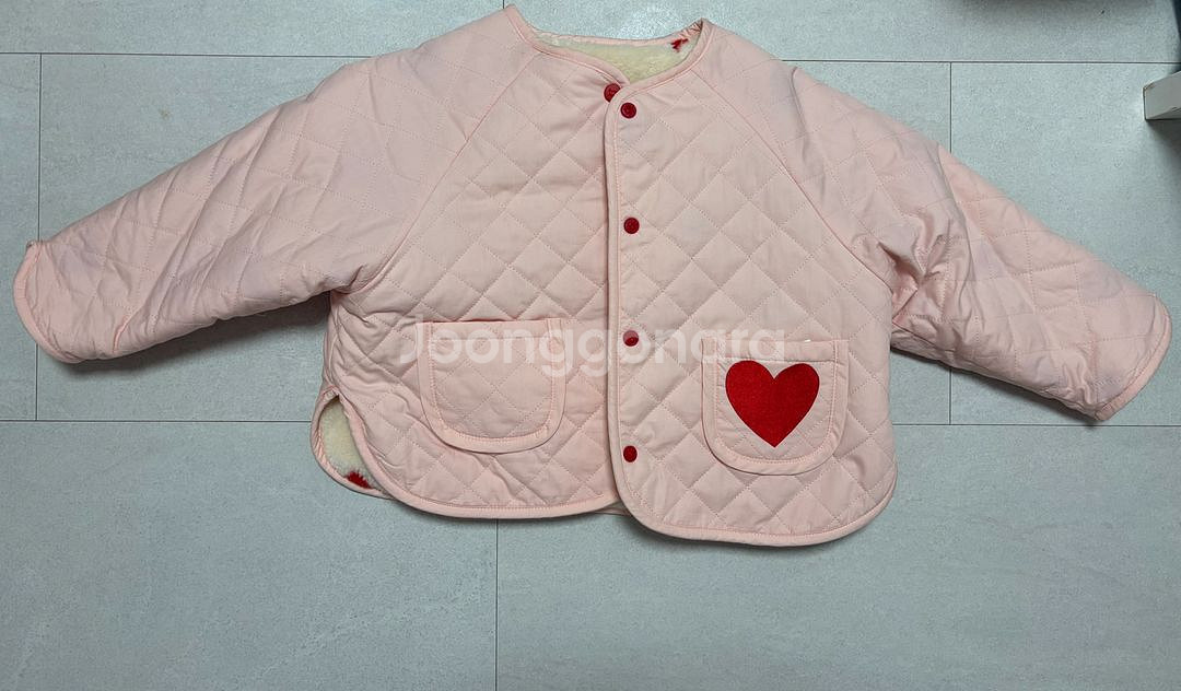 로아앤제인 하트양면점퍼 110--3