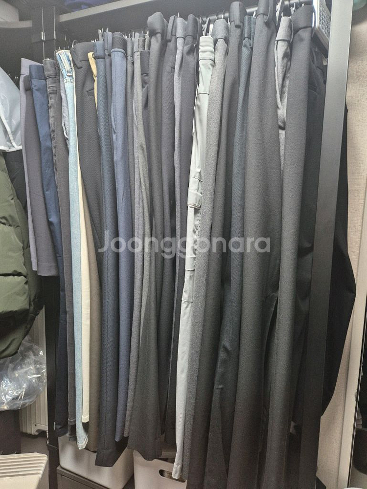 띠어리 호비아트 페이튼 블랙 36 새상품 팬츠--3