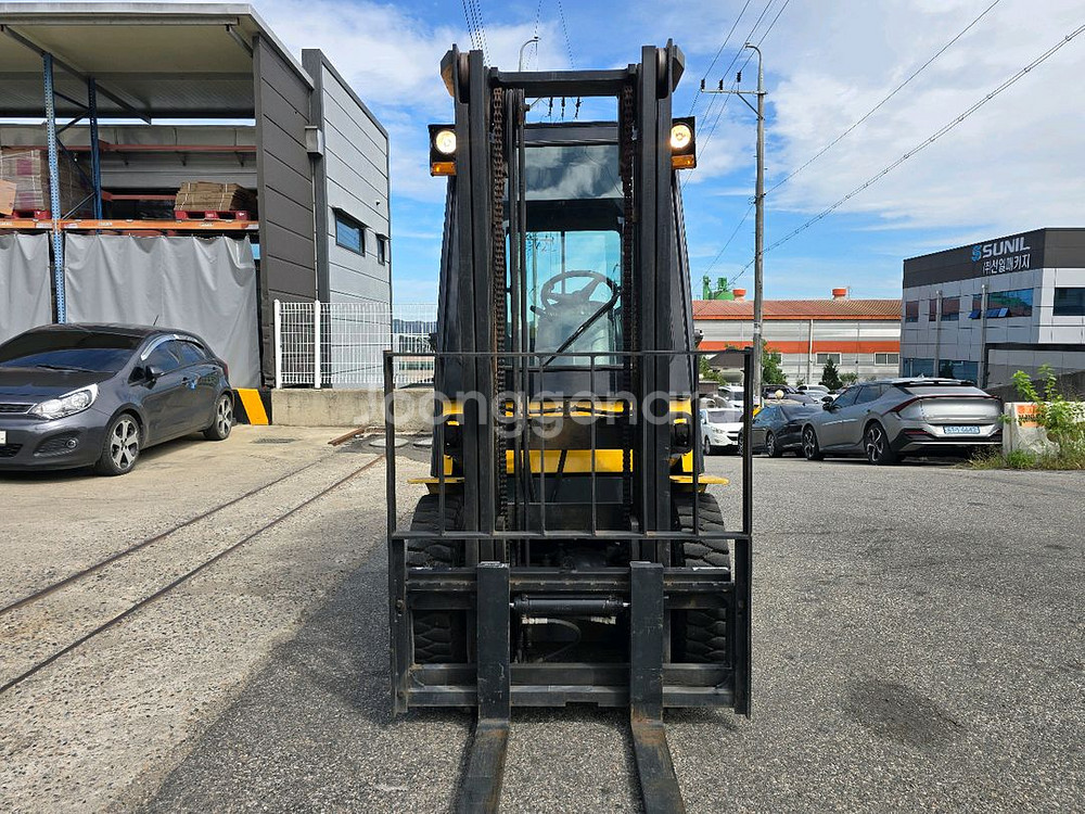 중고지게차 매매 두산 7톤 자동발 캐빈 디젤지게차 1650만원--8