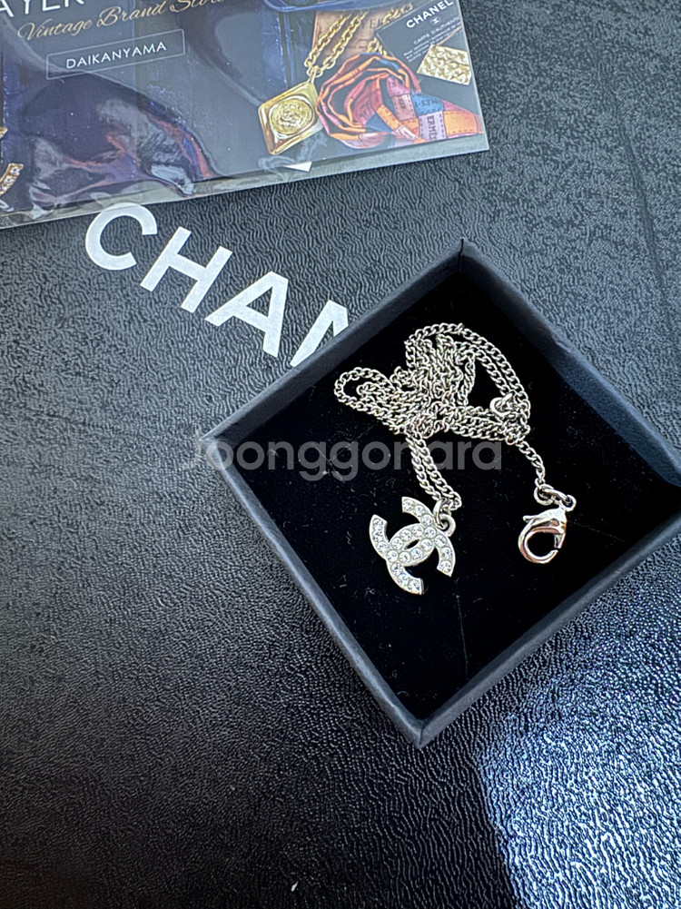 샤넬 CC 로고 체인 목걸이--2