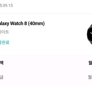 갤럭시 워치8 40mm 그라파이트