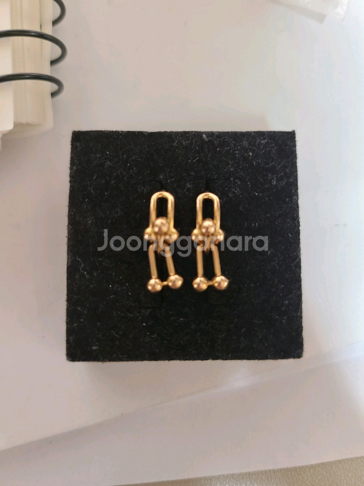 18k 핑크골드 귀걸이--0