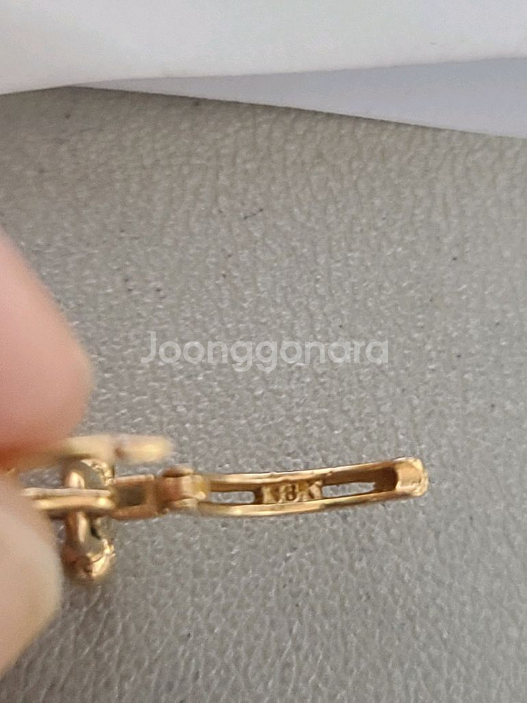 18k 핑크골드 귀걸이--4