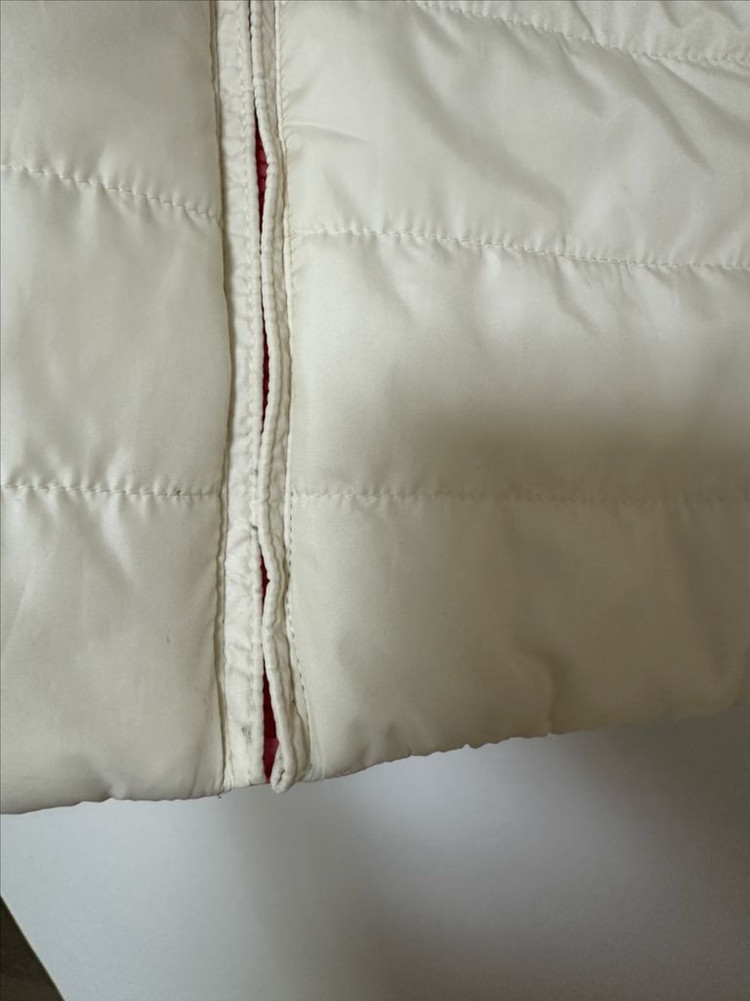 노스페이스 키즈 리버시블 패딩 140 양면 화이트 핑크 이미지