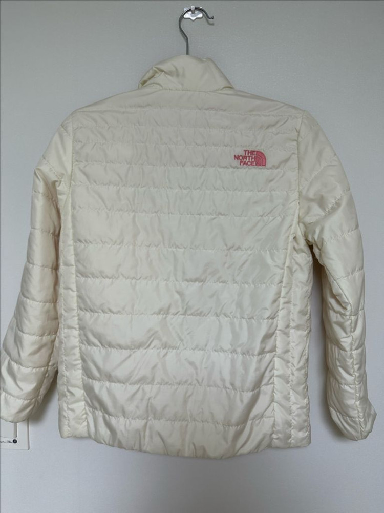 노스페이스 키즈 리버시블 패딩 140 양면 화이트 핑크 이미지