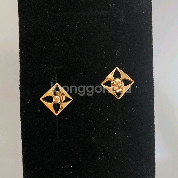 18k핑크골드 귀걸이--1