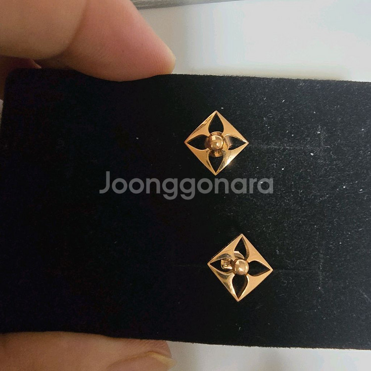 18k핑크골드 귀걸이--2