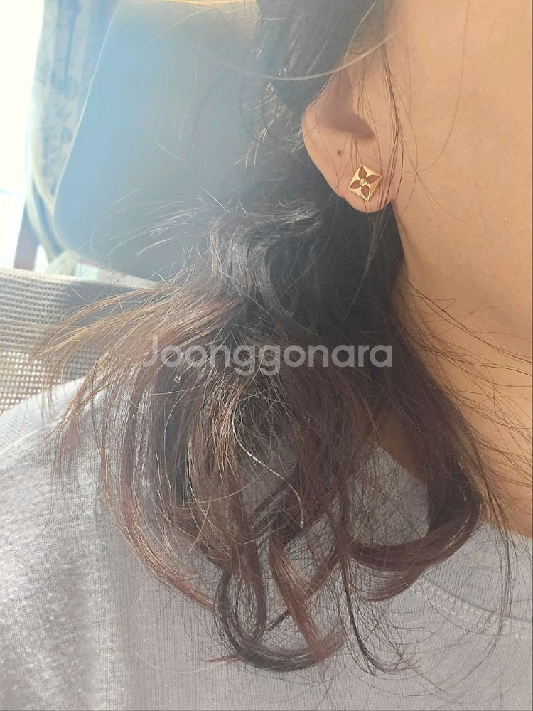 18k핑크골드 귀걸이--5