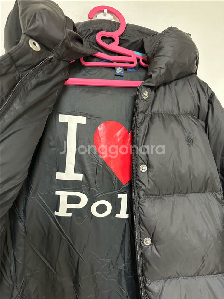 폴로 랄프로렌 여아 롱패딩 블랙 M사이즈 8-10세--3