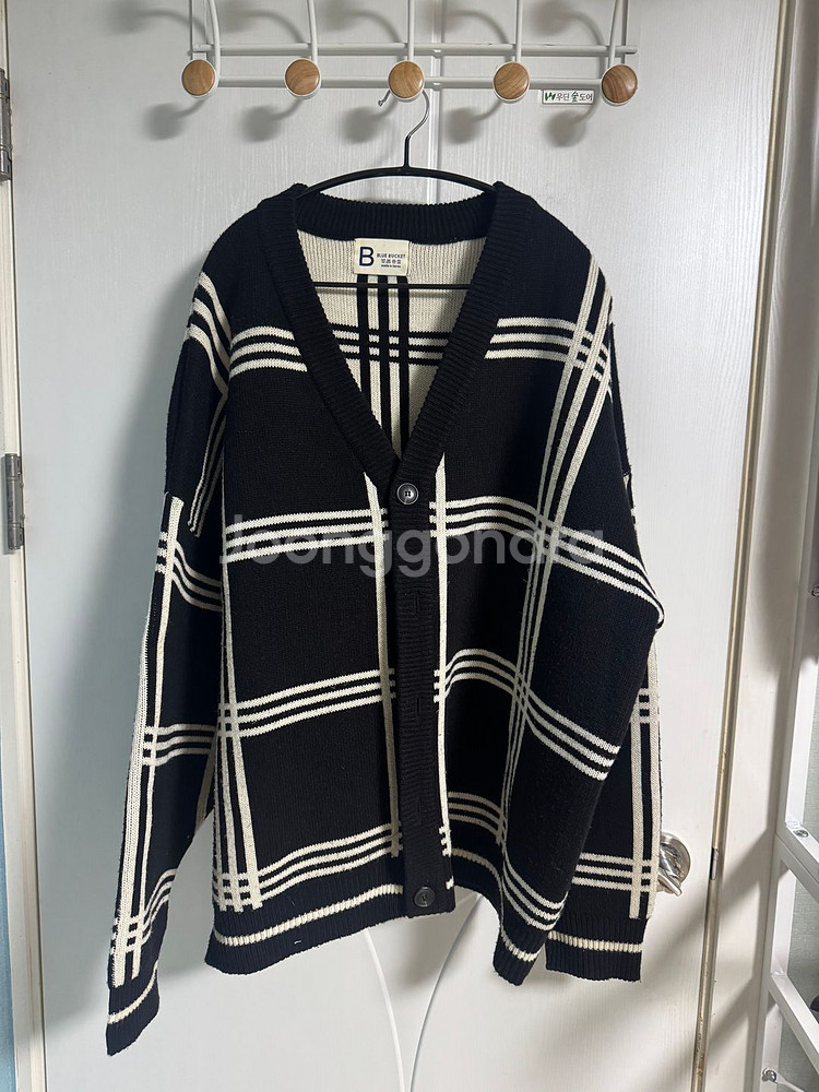 체크 가디건--0