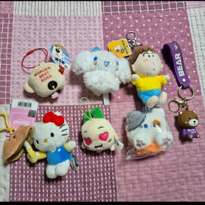 인형 키링 모음 (짱구/에스더버니/산리오 외)
