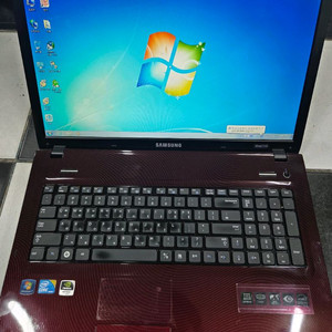 삼성 SENS R780 I7 윈도우7 SSD탑재 장비용