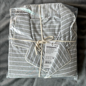 Jaju 스마트 코튼 10부 파자마 세트 XL (라이트 그레이)