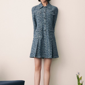 잇미샤 it michaa 자가드 데님 원피스 55사이즈