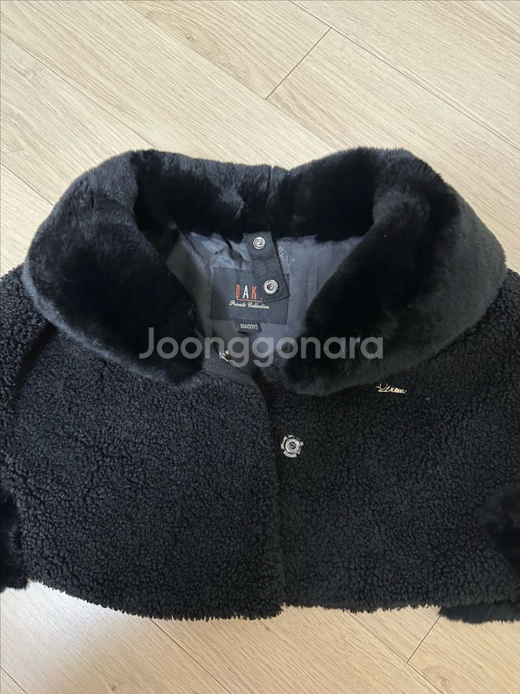 닥스키즈 여아 블랙 코트 150사이즈 케이프--6