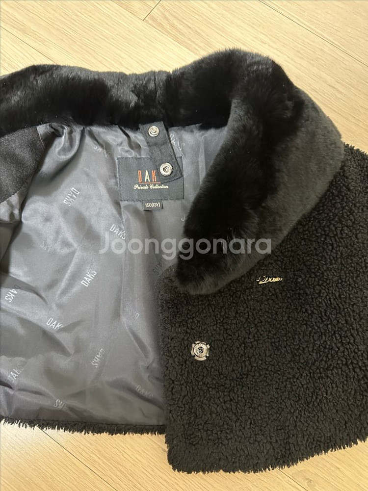 닥스키즈 여아 블랙 코트 150사이즈 케이프--7