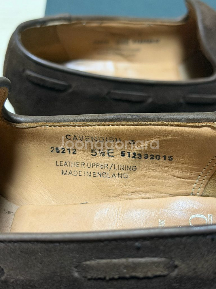 크로켓앤존스 카벤디쉬3 uk5.5e 다크브라운 스웨이드 테슬로퍼--4