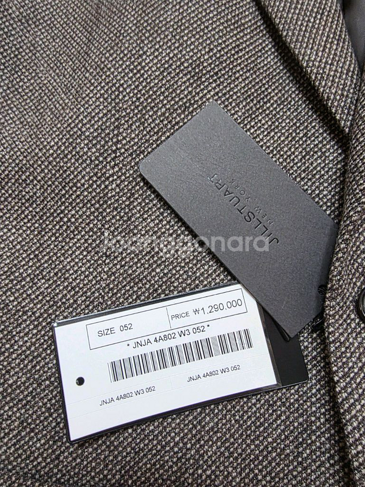 질스튜어트뉴욕 제냐 울 캐시미어 자켓 52 105 다크브라운 정가 129만원 새제품--2