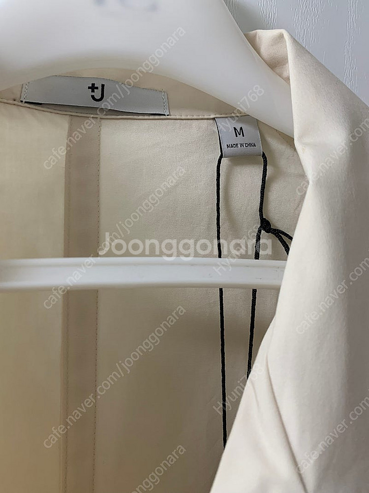 유니클로x질샌더 수피마 오픈카라셔츠내추럴m판매--1