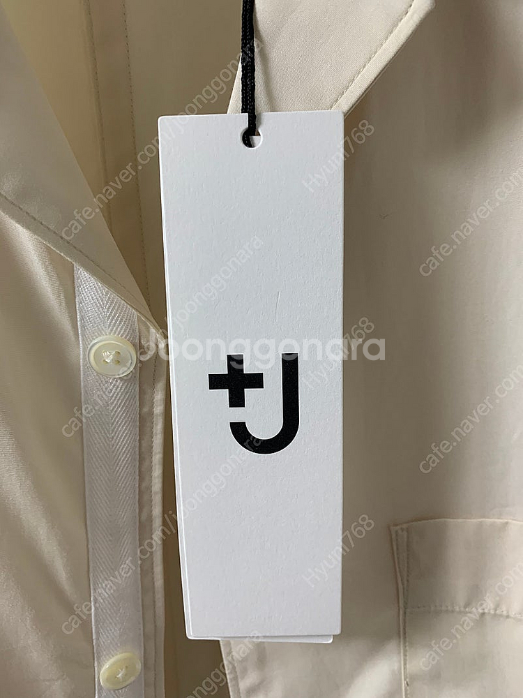 유니클로x질샌더 수피마 오픈카라셔츠내추럴m판매--3