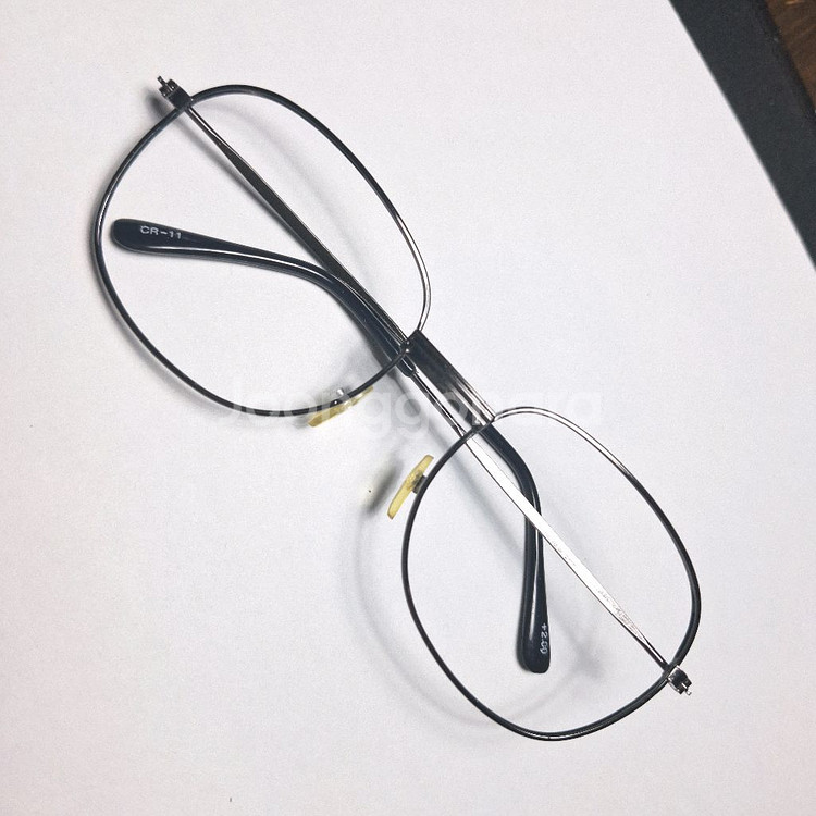 일본 빈티지 블랙 보잉 안경테 빅사이즈 가능--0