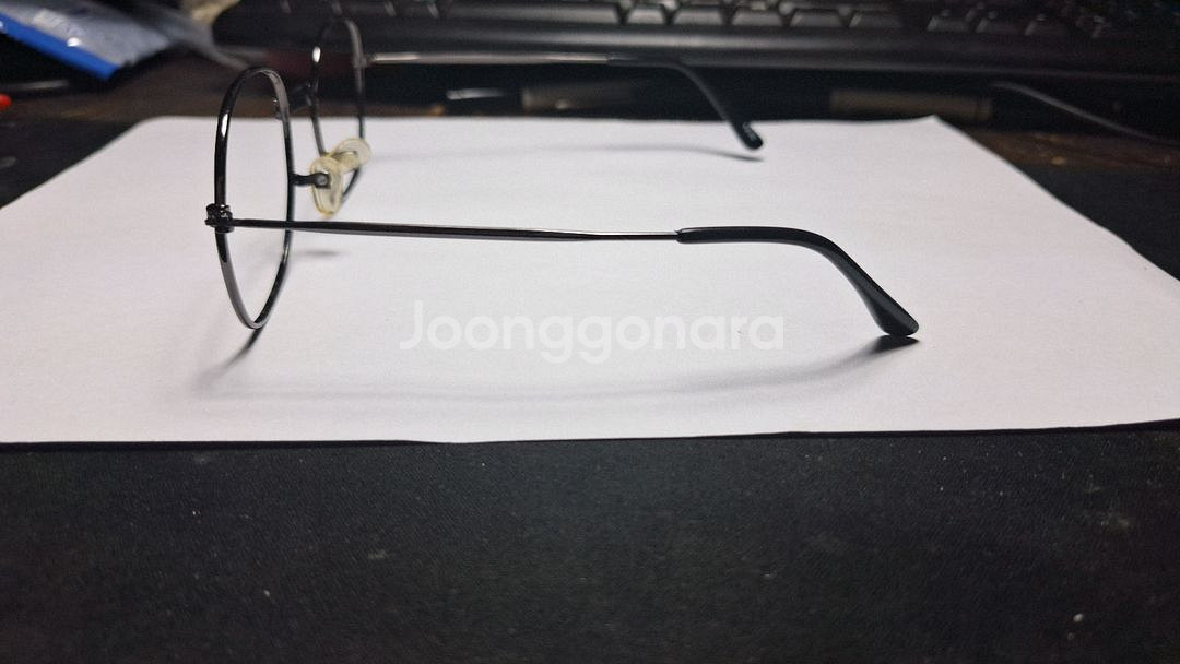일본 빈티지 블랙 보잉 안경테 빅사이즈 가능--4