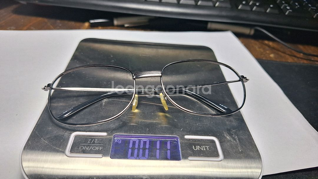 일본 빈티지 블랙 보잉 안경테 빅사이즈 가능--7