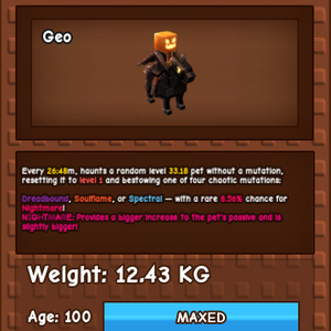 그로우 어 가든 나이트메어 horseman 12.43KG