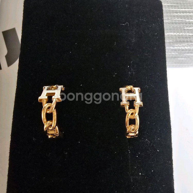 18k핑크골드 귀걸이--3