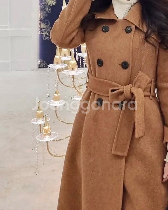 마인 캐시미어 블렌드 세일러 칼라 코트--8