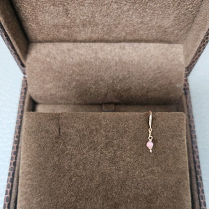 14k 로즈골드 연핑크산호 귀걸이 한짝만 판매