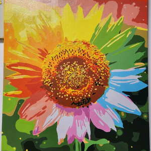 유화 그림 해바라기