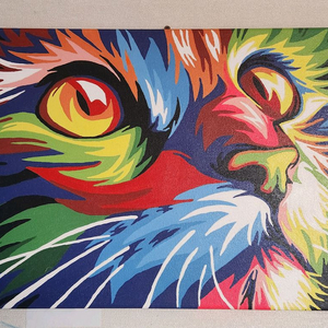 유화 그림 고양이