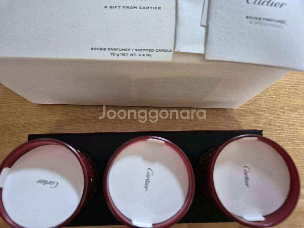 까르띠에 vip 기프트 향초 세트--1
