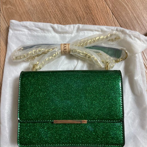 마리아 꾸르끼 글리터 미니 숄더백