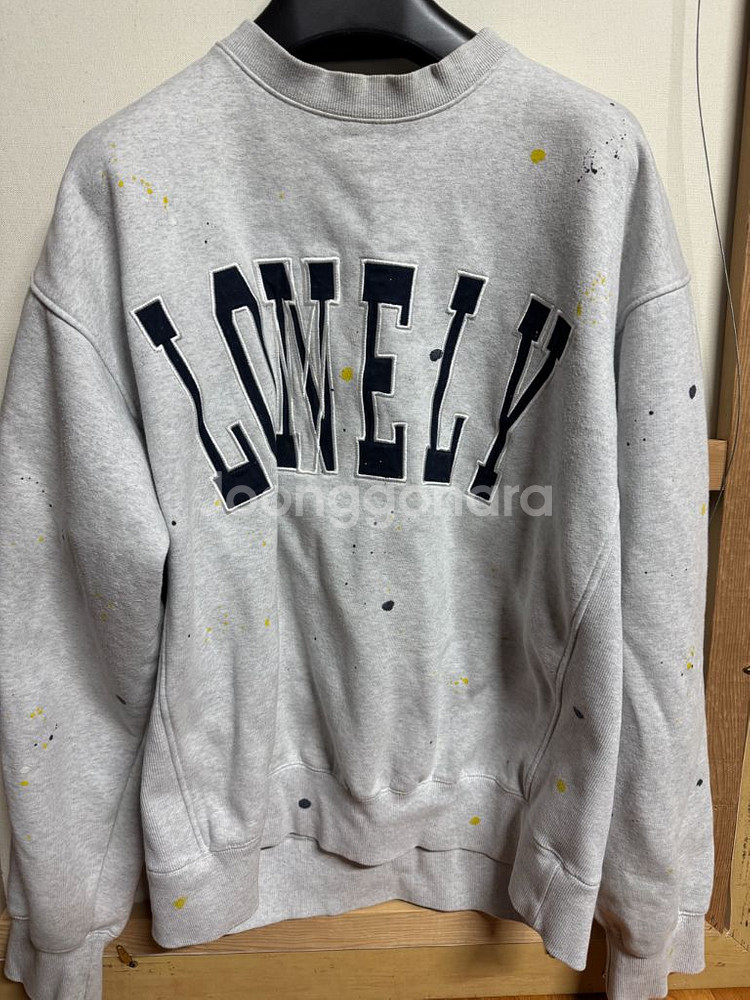 노앙 론리러블리 맨투맨 L--0