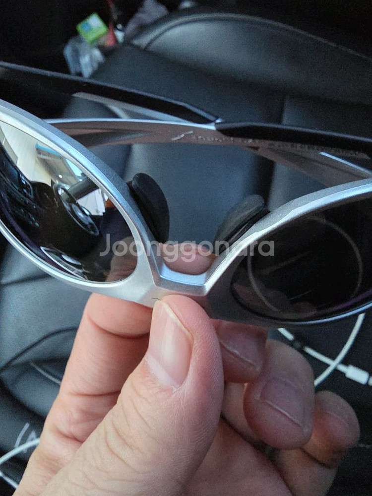오클리 아이자켓 리덕스 실버 편광 렌즈 선글라스 전천후 코받침--1