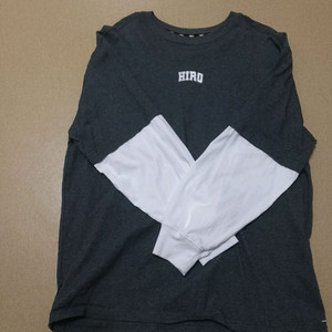 히로 블랭크 롱슬리브 차콜 160