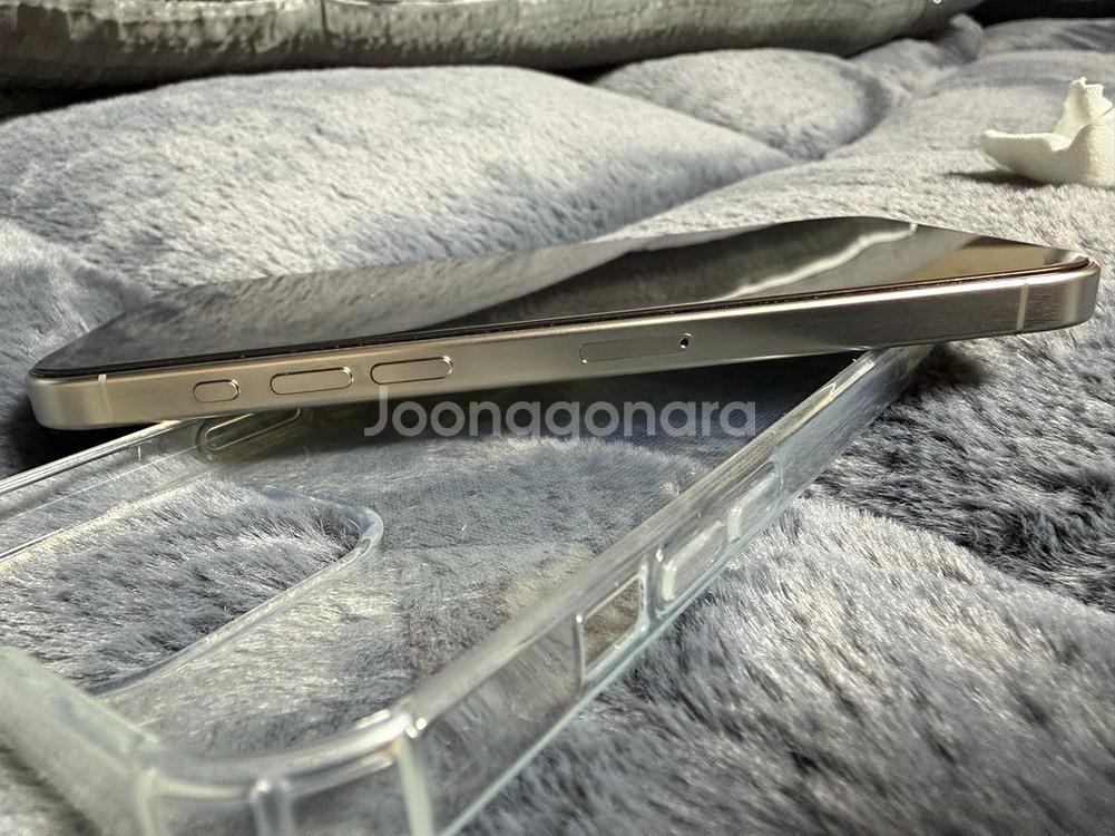 아이폰15 PRO MAX 256 네추럴 티타늄+케이스티파이 메종키츠네 등--10