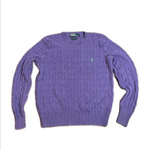 폴로 랄프로렌 실크 케이블 니트 스웨터