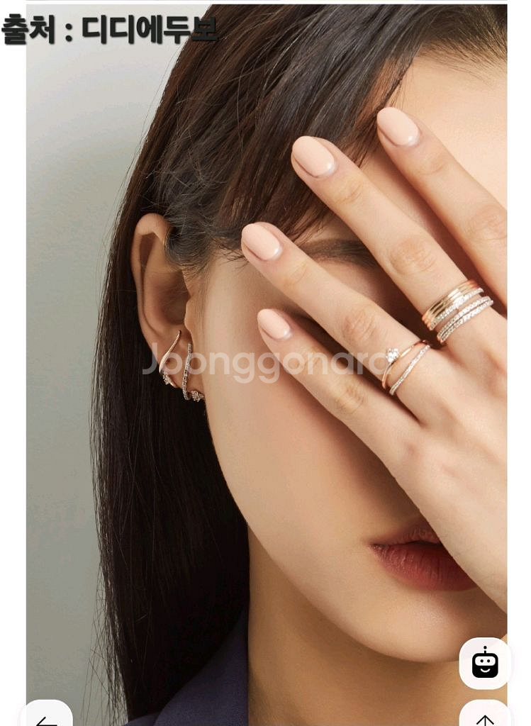 디디에두보 14k 한쪽 귀걸이--1