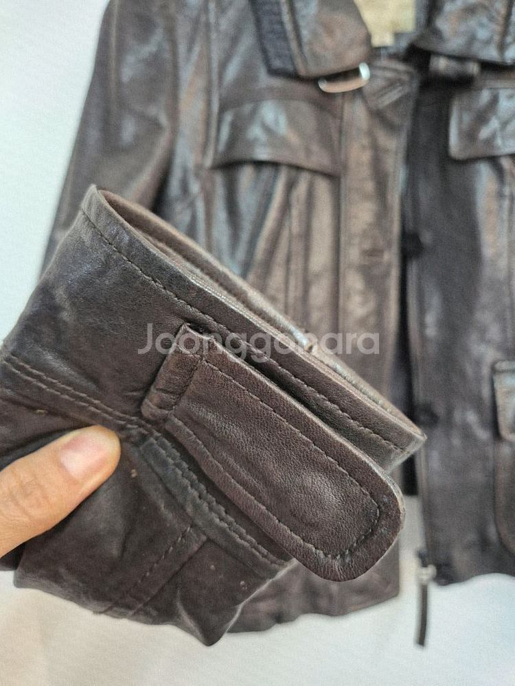 써스데이 아일랜드 양가죽자켓--5