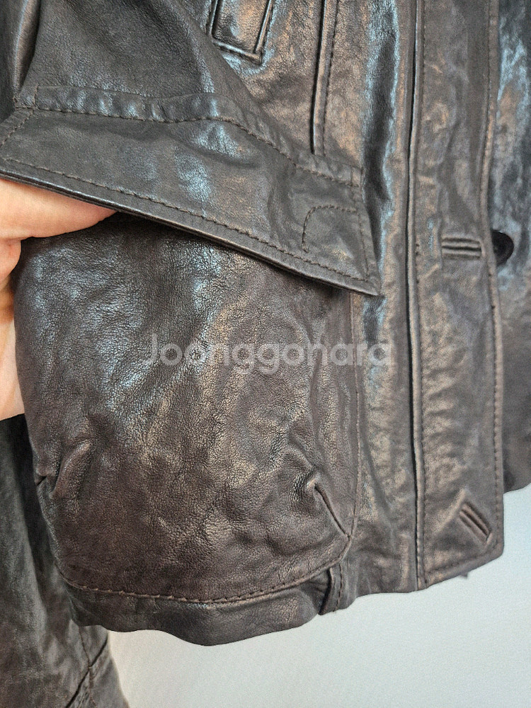 써스데이 아일랜드 양가죽자켓--7