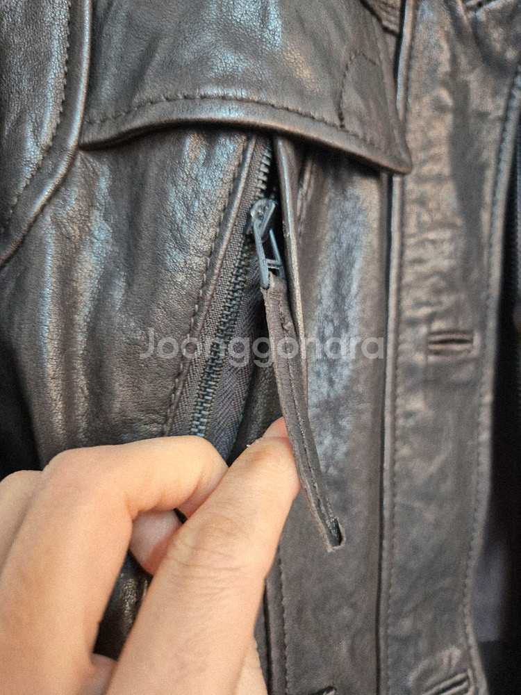 써스데이 아일랜드 양가죽자켓--13