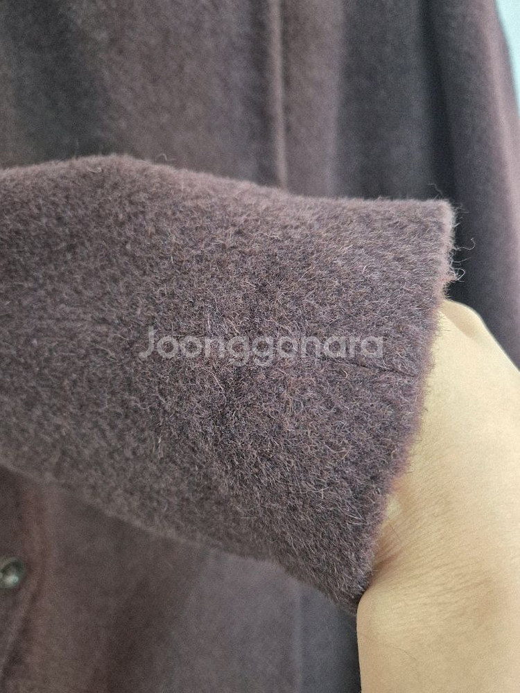 올리비아 로렌 밍크 후드 코트 100--3