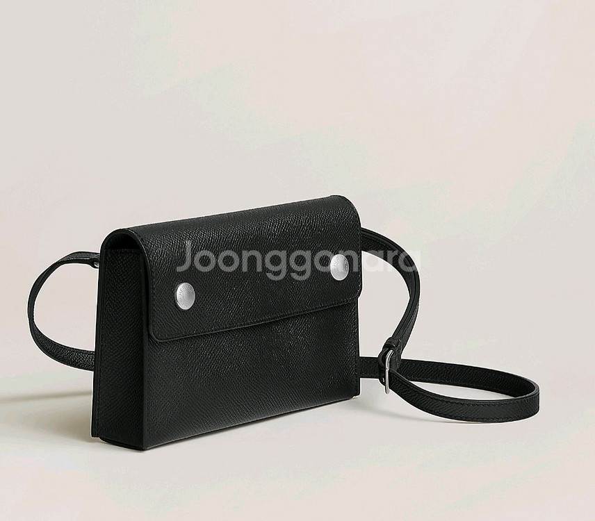 (새상품/풀세트)에르메스 에이치 스냅 월렛 블랙 팝니다--0